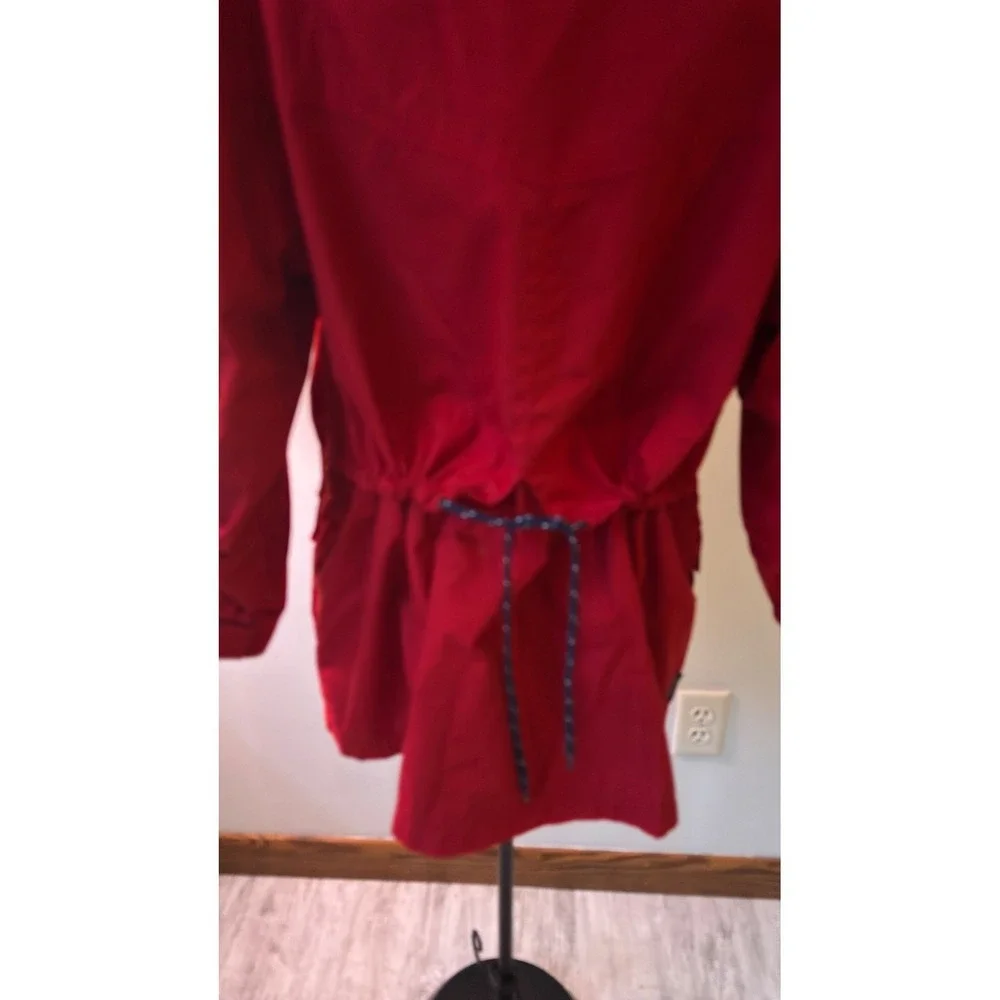 Vintage Pacific Trail Red Jacket Size‎ M Lightweight Hooded Outdoor Adventure